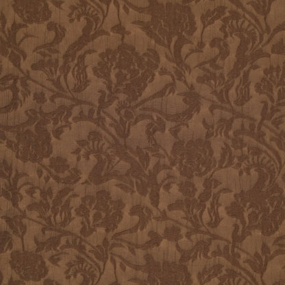 Brown Viscose Fabric with Elegant Pattern