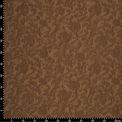 Brown Viscose Fabric with Elegant Pattern