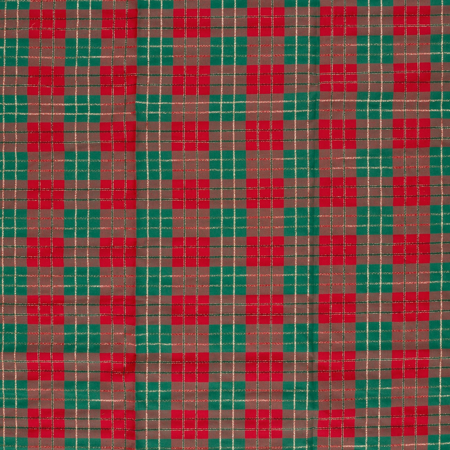 Premium 100% Cotton Fabric - Christmas Checks 120 g/m²