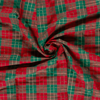 Premium 100% Cotton Fabric - Christmas Checks 120 g/m²