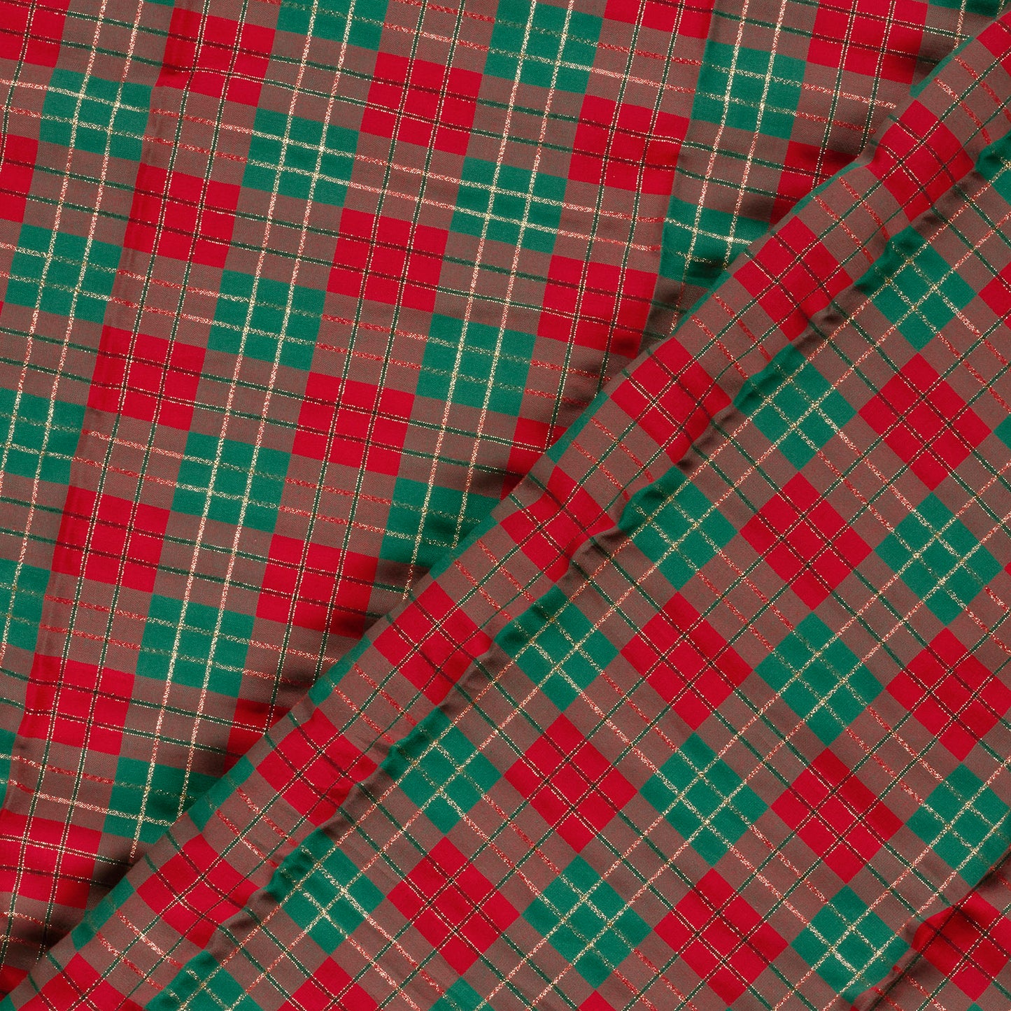 Premium 100% Cotton Fabric - Christmas Checks 120 g/m²