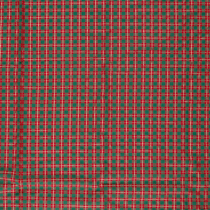 Premium 100% Cotton Fabric - Scottish Check with Gold Accents 120 g/m²