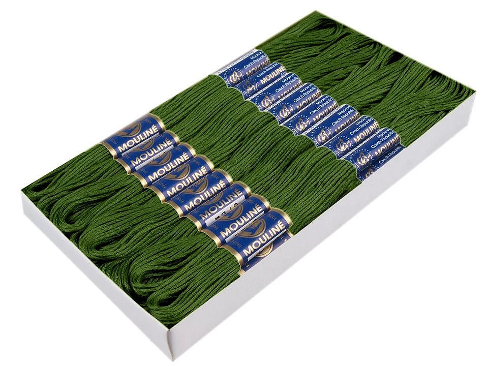 Mouliné thread - green 8 m #6692