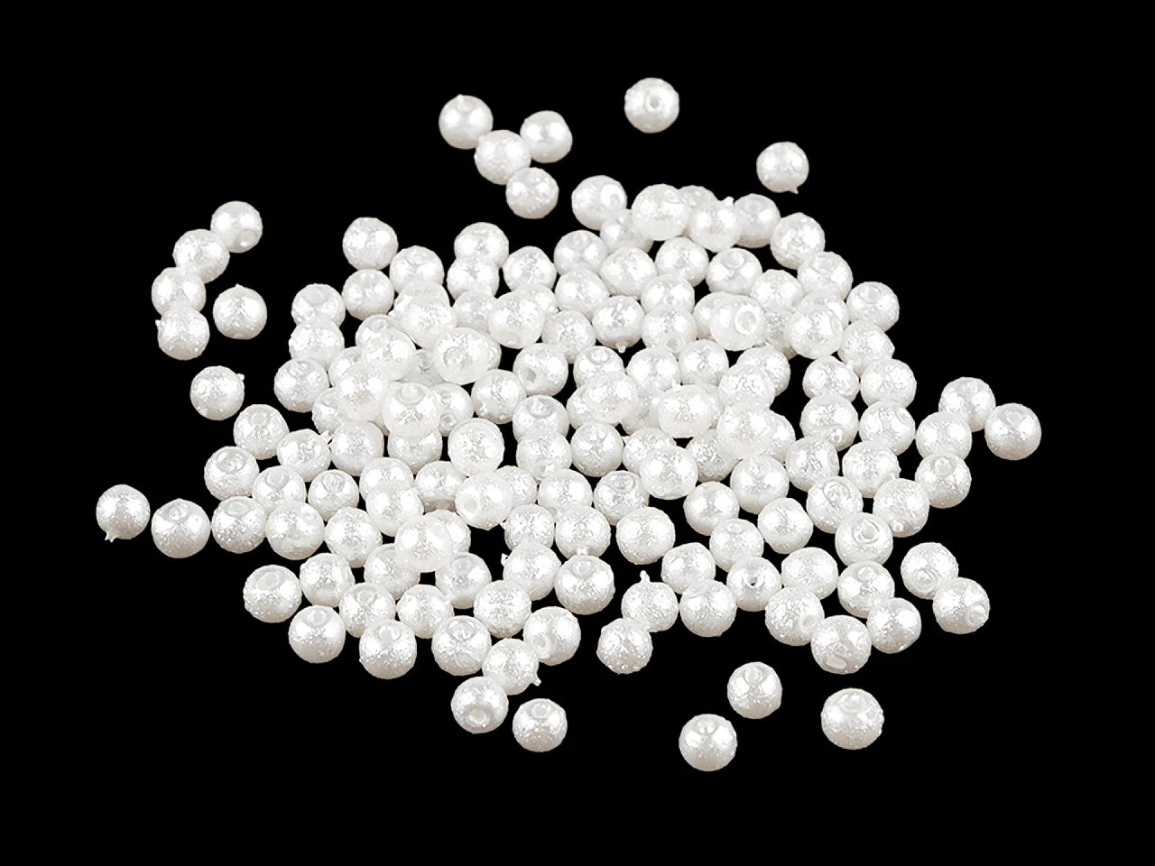 Stikla vaska pērlītes ar perlamutra spīdumu Ø4 mm 20g