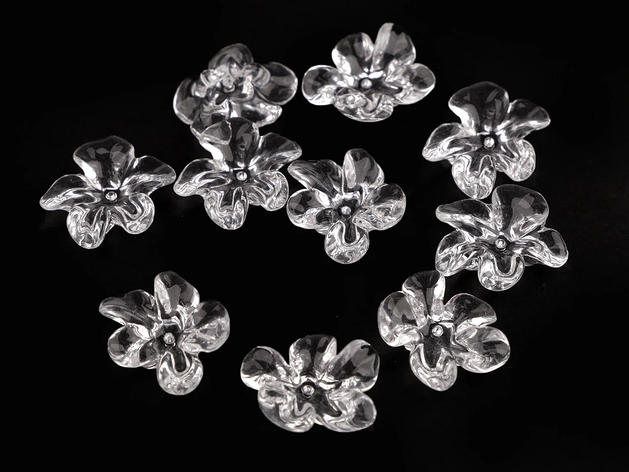Plastmasas ziedu pērlītes Ø25 mm