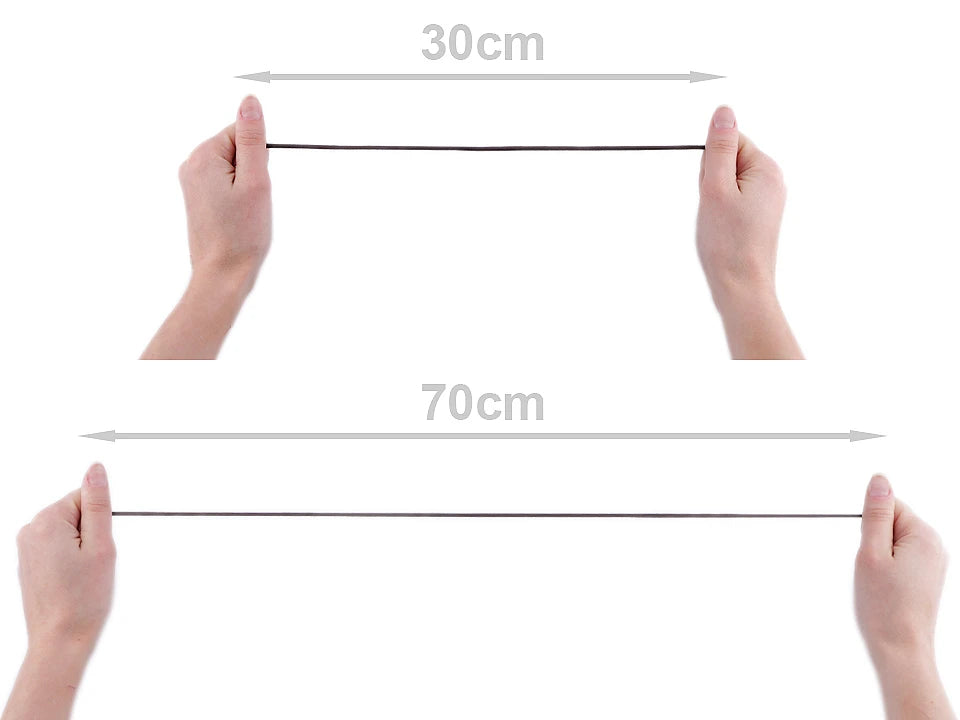 Apaļā ieveramā gumija Ø6 mm- melna