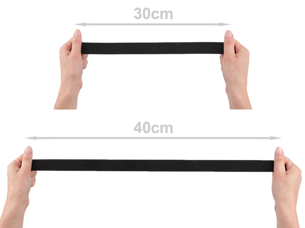 Soft elastic 25 mm | Elastic band for garment sewing - blue (2 m pack)