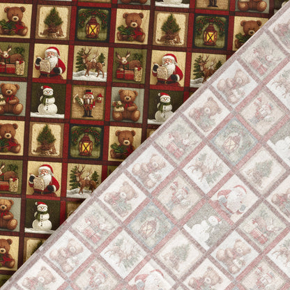 Premium 100% Cotton Fabric - Christmas Cards