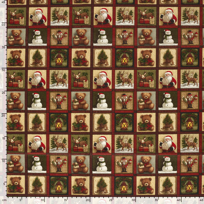 Premium 100% Cotton Fabric - Christmas Cards