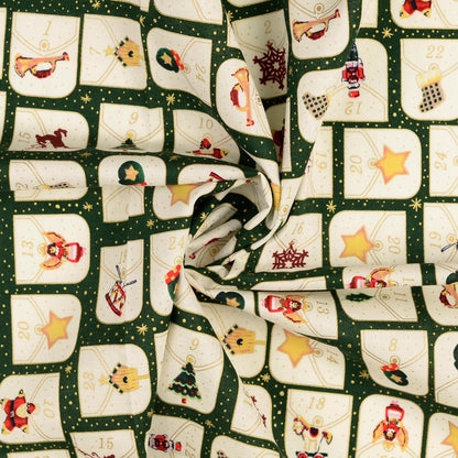 Premium 100% Cotton Fabric Advent Calendar 120 g/m²