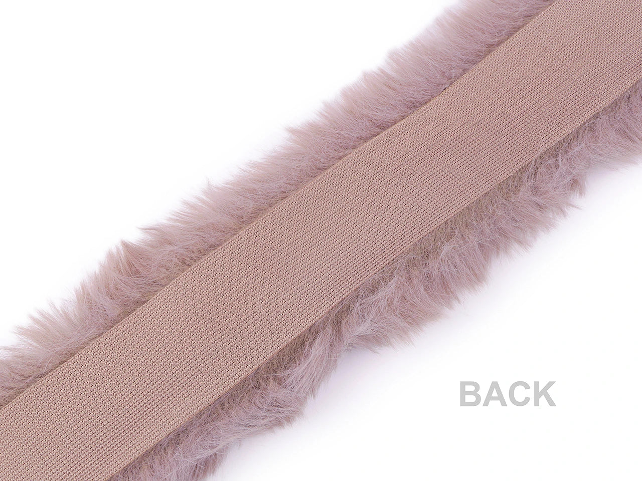 Dekoratīvā mākslīgās kažokādas lenta – 1 m | Apdares mākslīgā kažokāda kapucēm, jakām, tērpiem