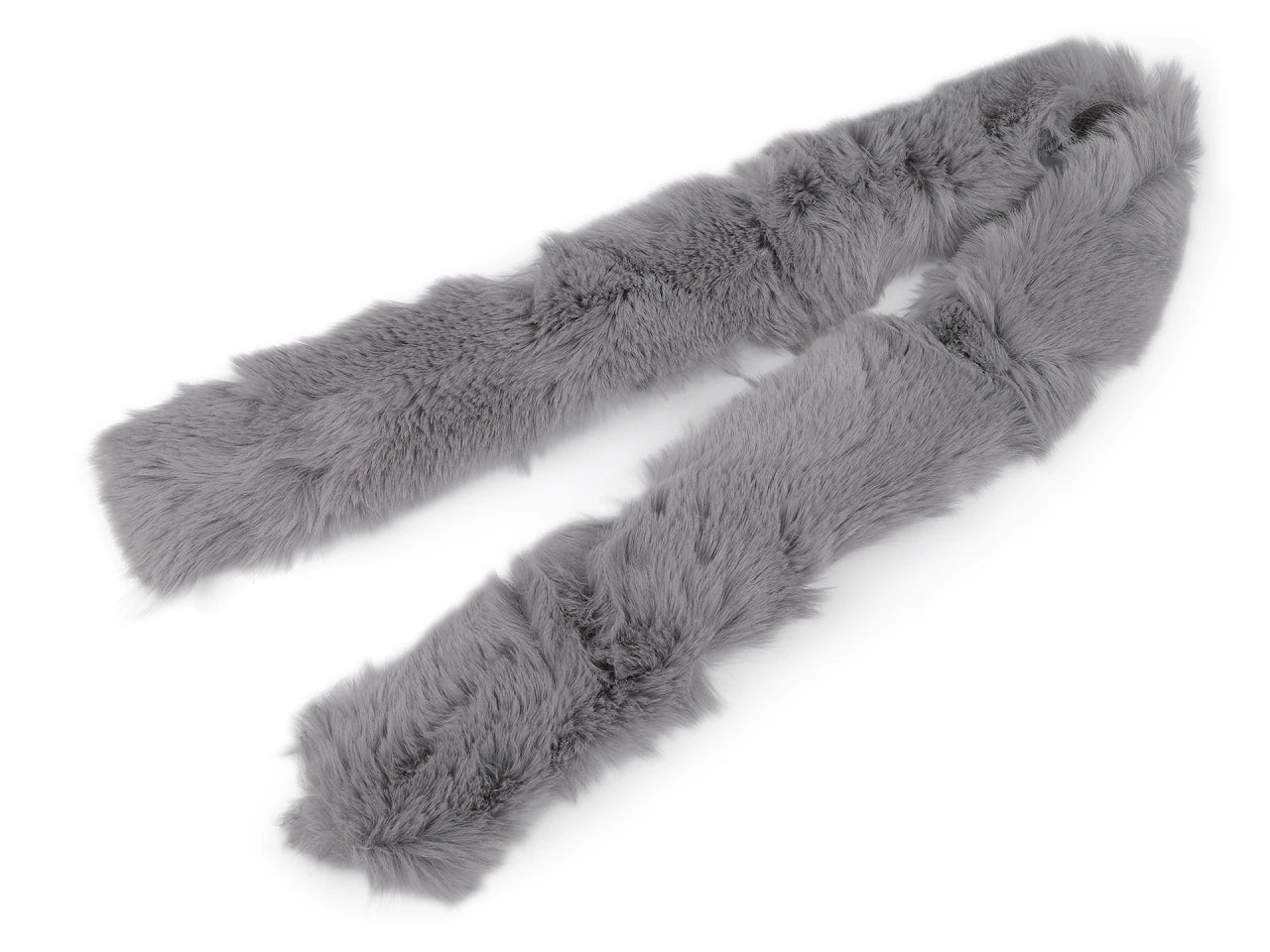 Dekoratīvā mākslīgās kažokādas lenta – 1 m | Apdares mākslīgā kažokāda kapucēm, jakām, tērpiem