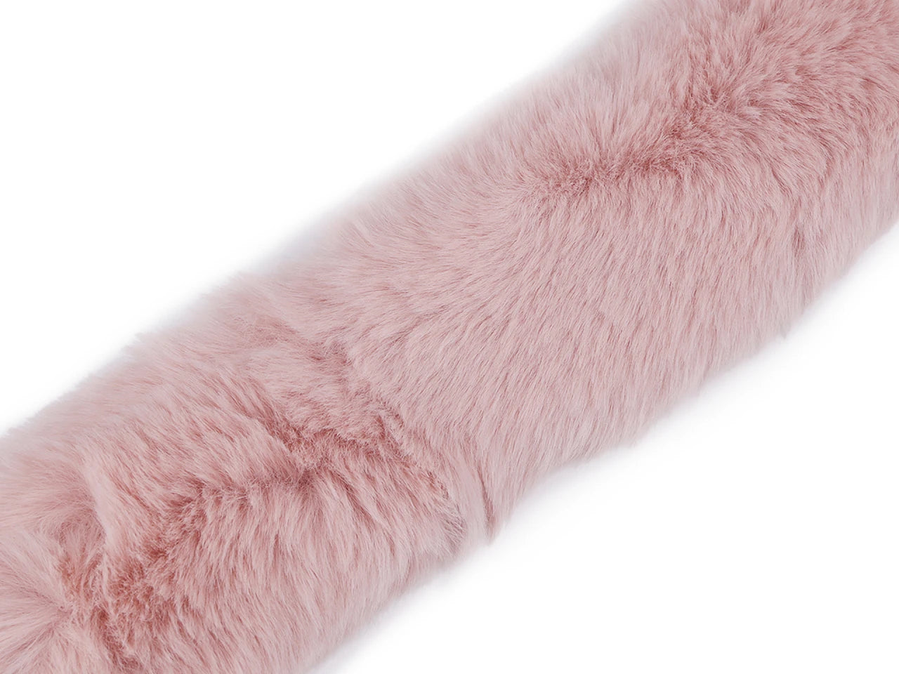 Dekoratīvā mākslīgās kažokādas lenta – 1 m | Apdares mākslīgā kažokāda kapucēm, jakām, tērpiem