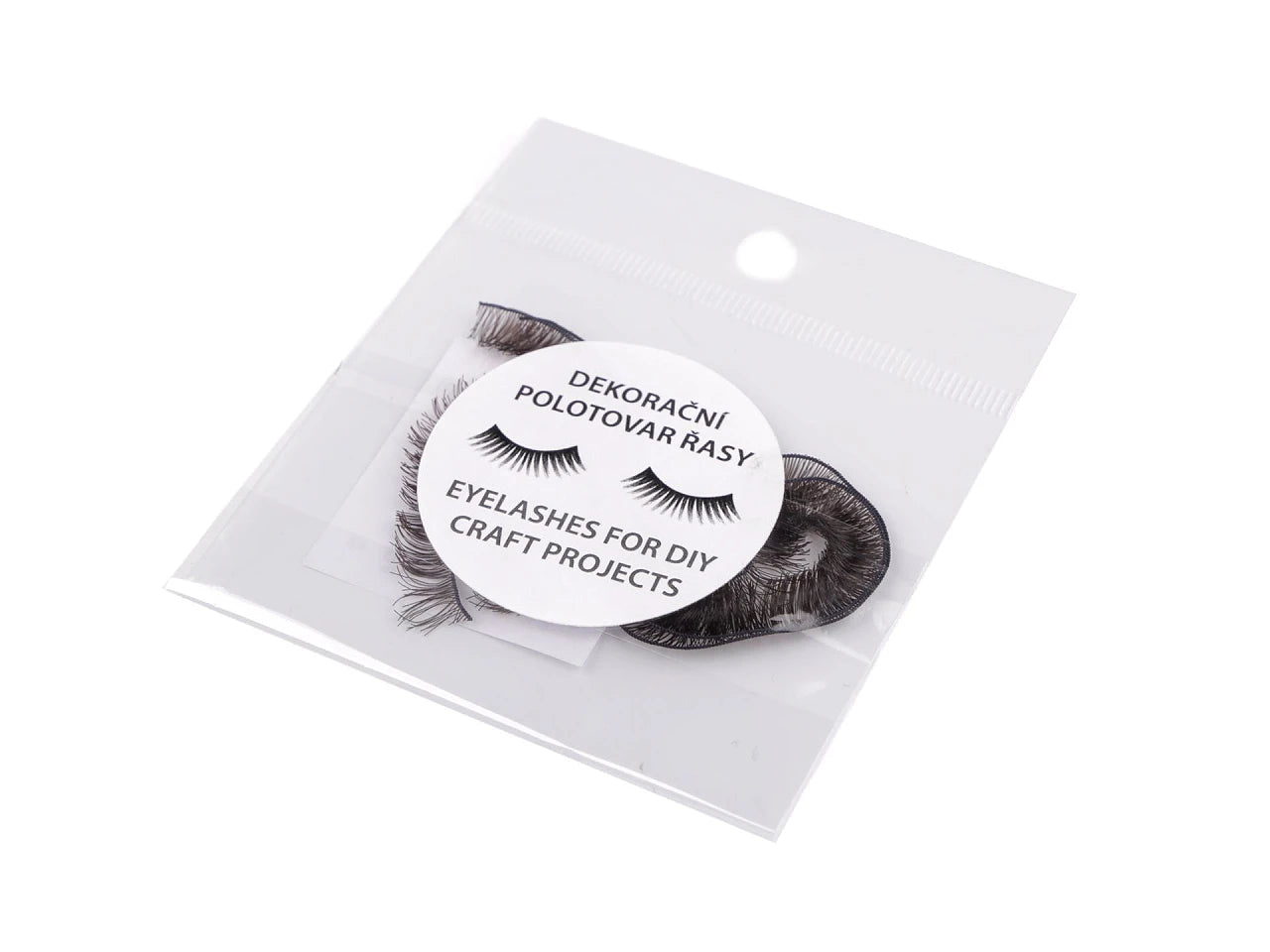 Decorative eyelashes for toys and dolls - dark brown
