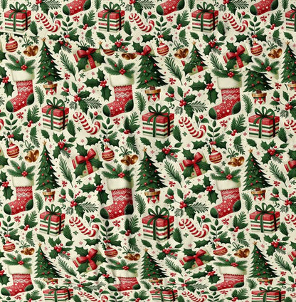 100% Cotton Fabric - Christmas