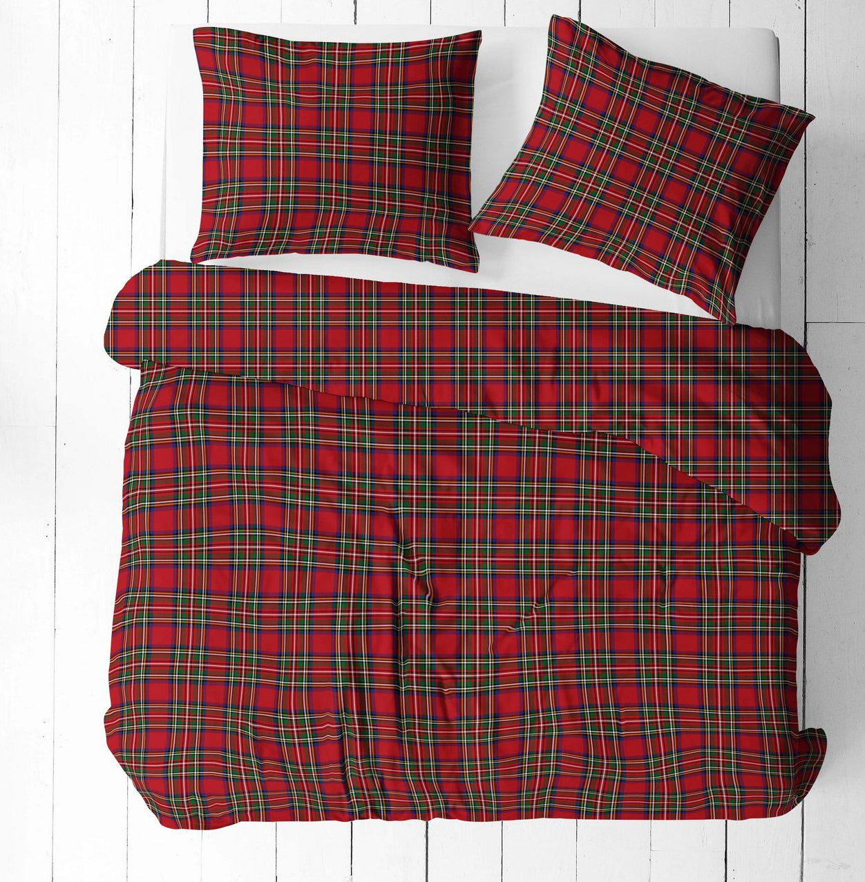 100% Cotton Fabric - Christmas Red Plaid