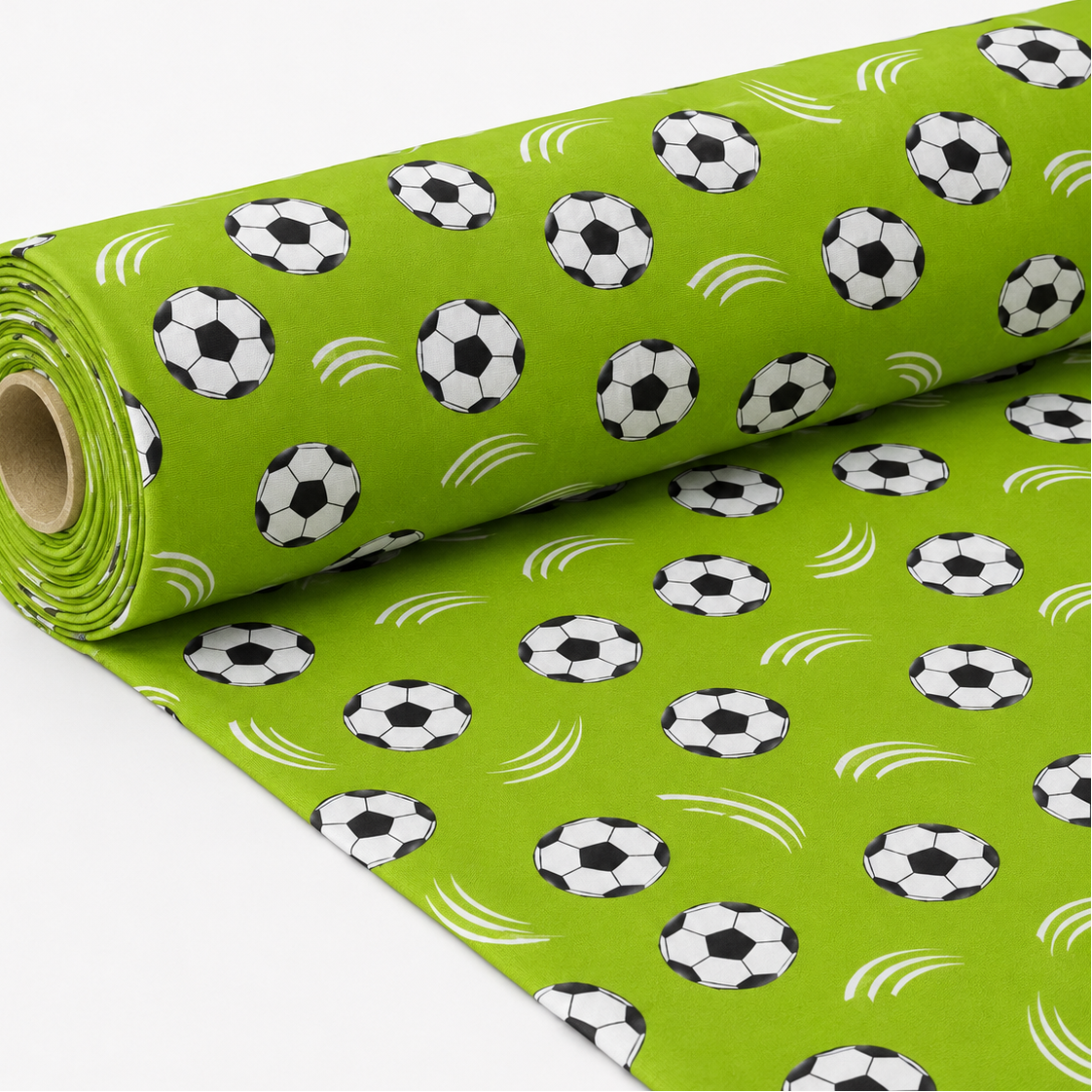 100% Cotton Fabric - Football 125 g/m²