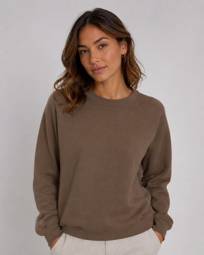 Cotton Insulated Jersey - Walnut Brown