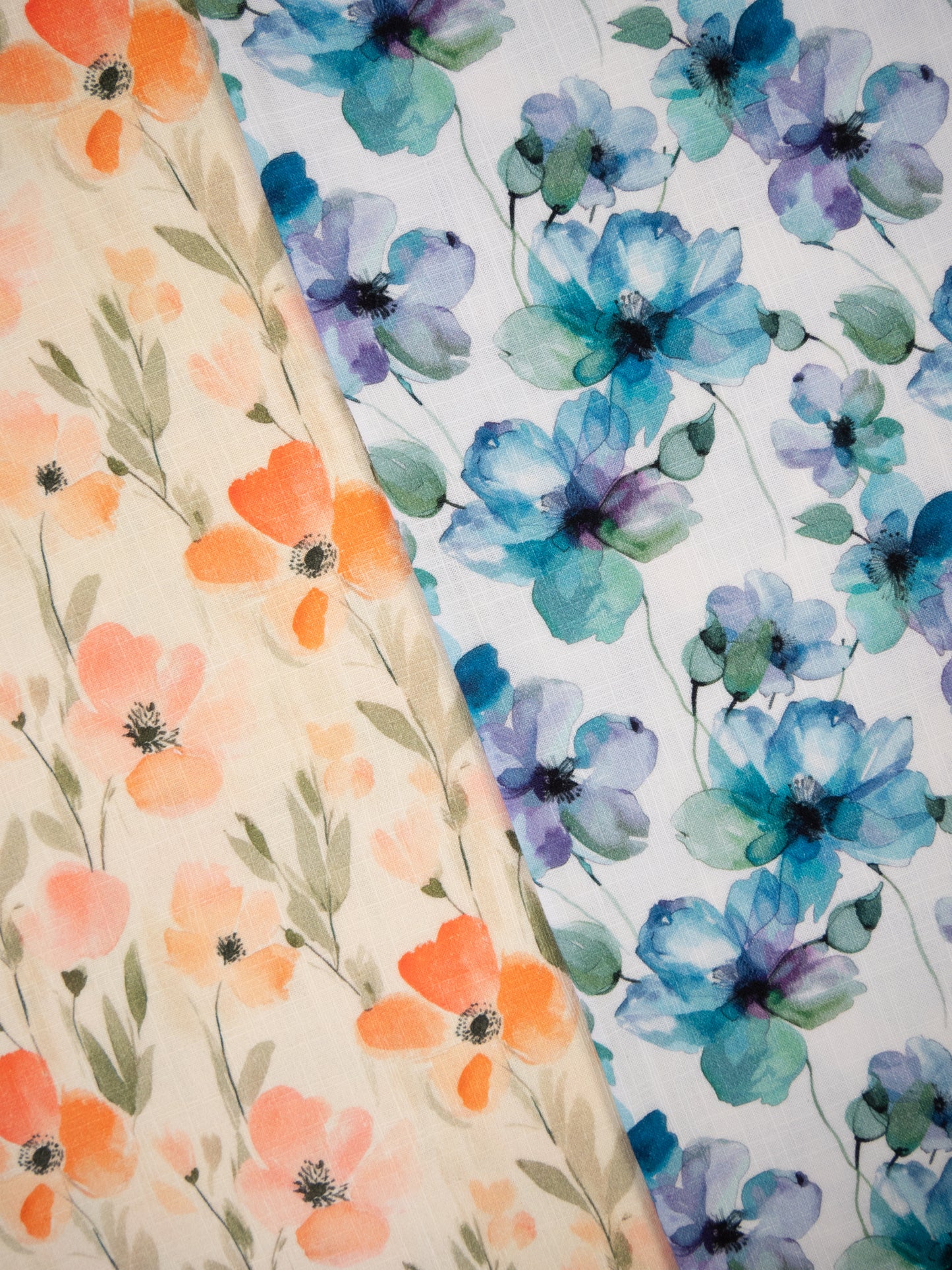 Musliin-sinised õied 130 g/m²