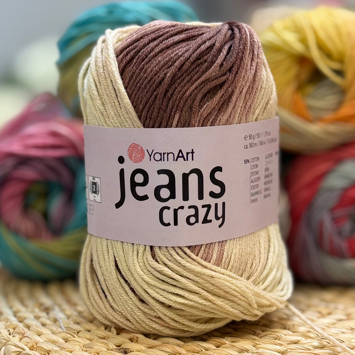 Dzijos YarnArt Jeans Crazy - 50g / 160m