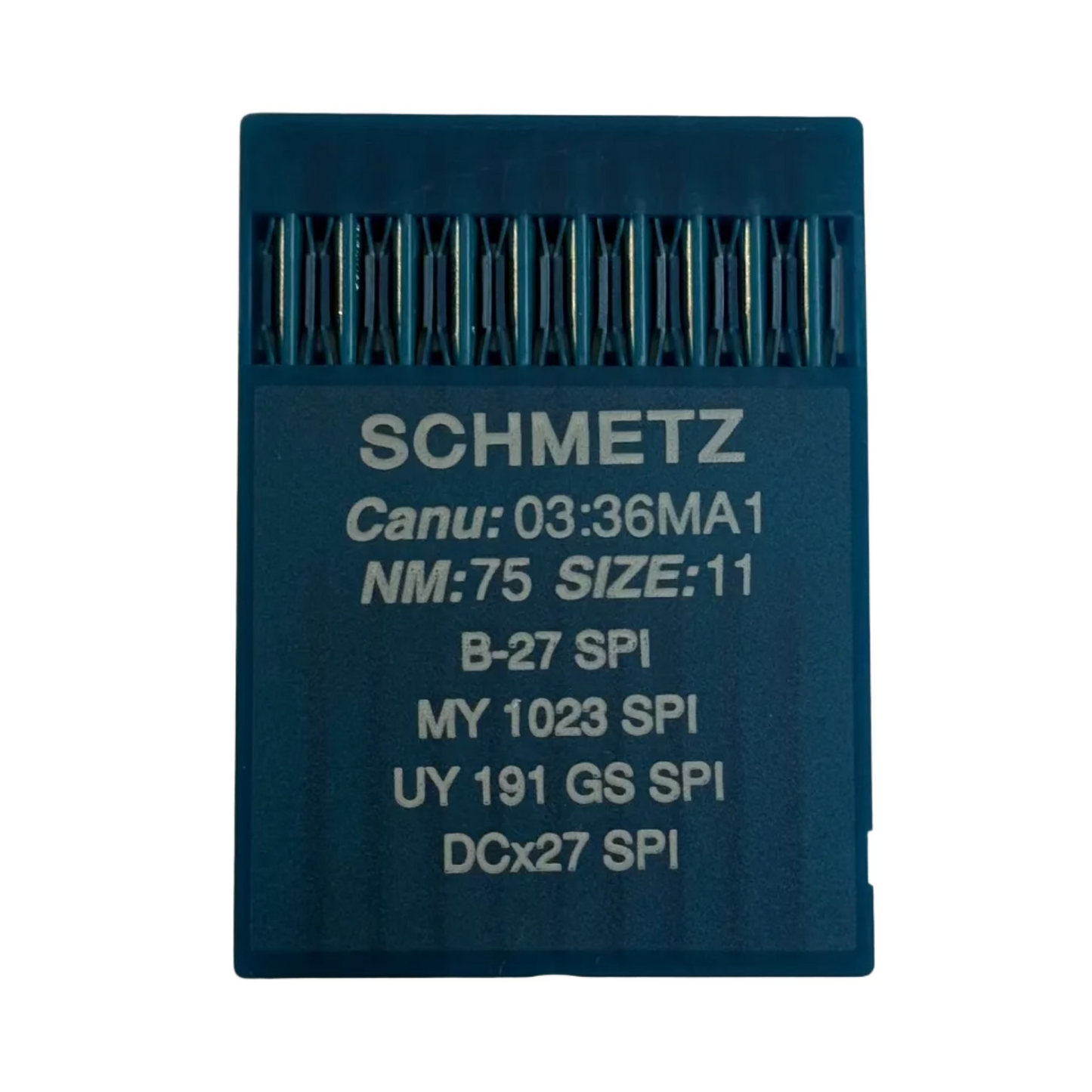 German
Industrielle Overlock-Nadeln SCHMETZ DCx27 (B-27) SPI für dicke und dünne Stoffe - 10 Stk.