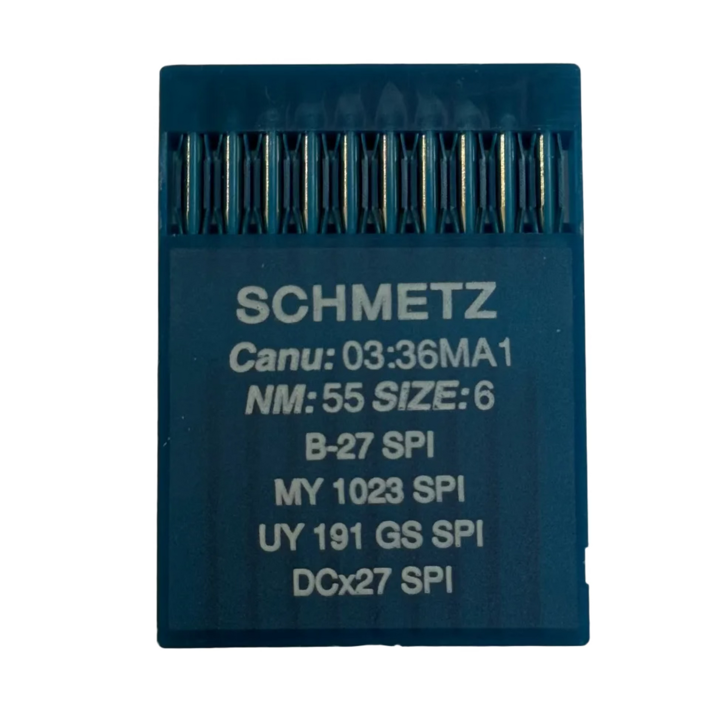 German
Industrielle Overlock-Nadeln SCHMETZ DCx27 (B-27) SPI für dicke und dünne Stoffe - 10 Stk.