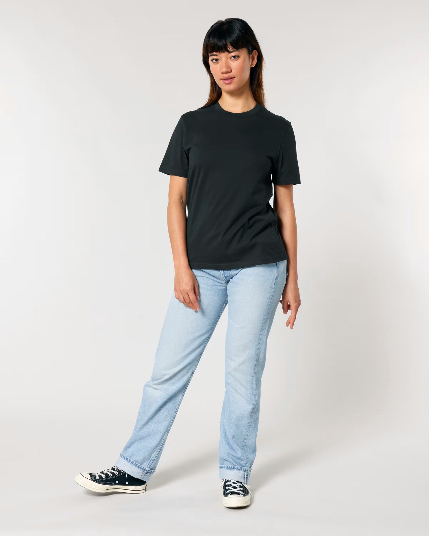 T-särk orgaanilisest puuvillast 180 g/m²-must