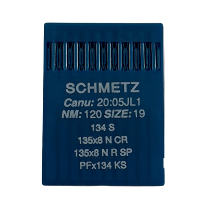 Image des aiguilles industrielles SCHMETZ 134 S pour cuir (10 pièces) – disponibles chez Šarlotes audumi