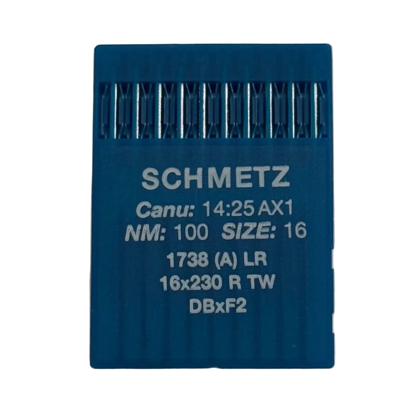 Attēls ar Adatas rūpnieciskajām šujmašīnām SCHMETZ DBx1 LR - ādai (10gab.) – pieejams Šarlotes audumi