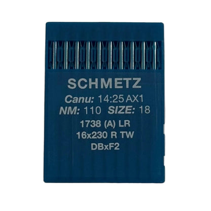 Image d’aiguilles pour machines à coudre industrielles SCHMETZ DBx1 LR – pour cuir (10 pcs) – disponible chez Šarlotes audumi