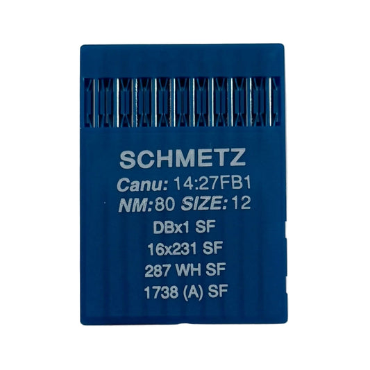 Attēls ar Adatas rūpnieciskajām šujmašīnām SCHMETZ DBx1 SUK SF – īpaši smalkai trikotāžai (10gab.) – pieejams Šarlotes audumi