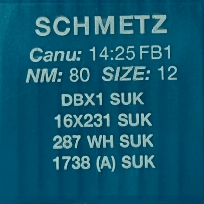 Aiguilles pour machines à coudre industrielles SCHMETZ DBx1 SUK – pour le jersey et le denim (10 pièces)