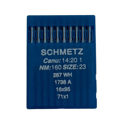 Image des aiguilles pour machines à coudre industrielles SCHMETZ DBx1 - universelles (10 pcs) – disponible chez Šarlotes audumi