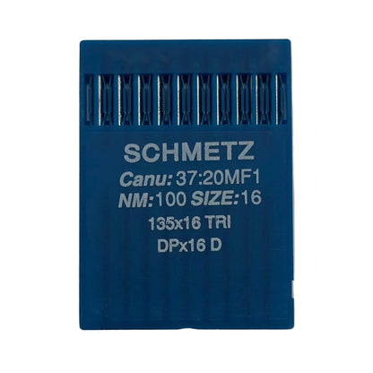 Image des aiguilles pour machines à coudre industrielles SCHMETZ DPx17 D - pour cuir (10 pcs) – disponible chez Šarlotes audumi