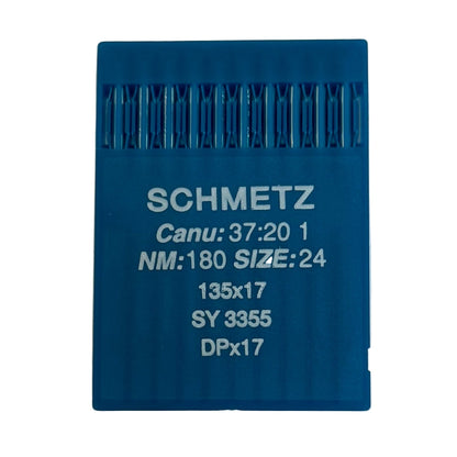 Image des aiguilles pour machines à coudre industrielles SCHMETZ DPX17 - universelles (10 pcs) – disponible chez Šarlotes audumi