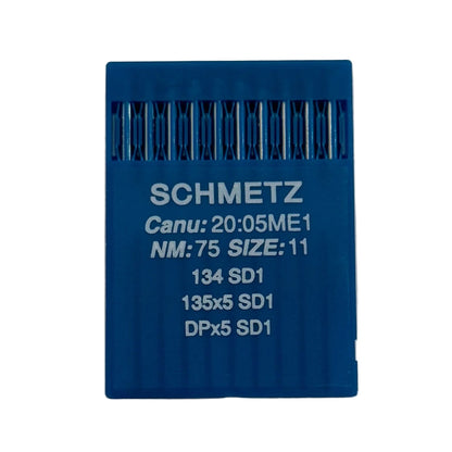 Attache d’images avec aiguilles pour machines à coudre industrielles SCHMETZ DPx5 SD1 – pour cuir (10 pcs) – disponible chez Šarlotes audumi