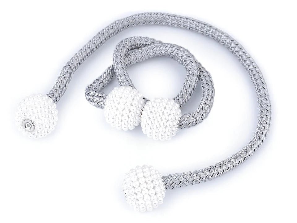 Attēls ar Aizkaru turētāji ar magnētu (komplektā 2 gb)|dažādu toņu – pieejams Šarlotes audumi