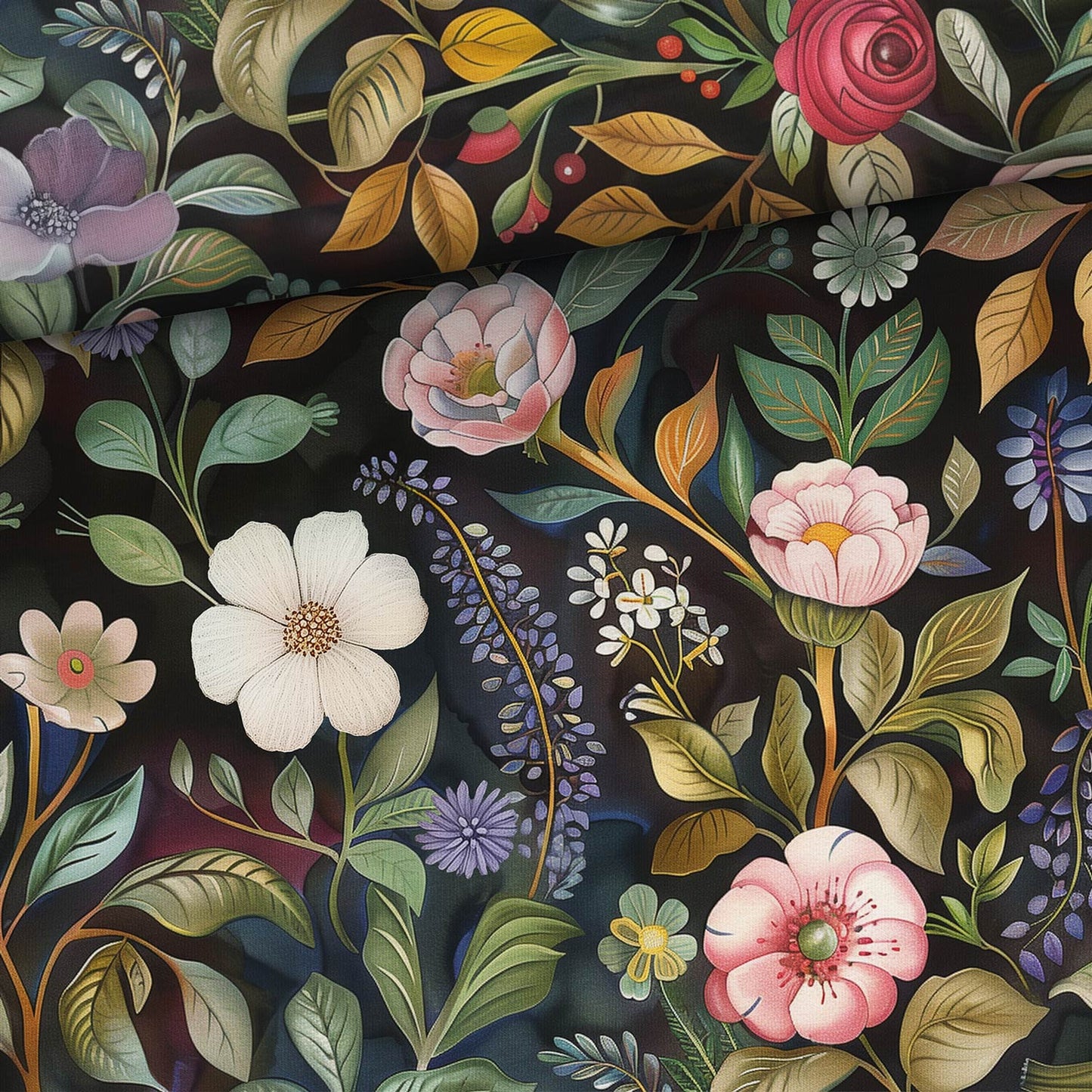 Kokvilnas cilpiņtrikotāža-noslēpumainā pļava 250 g/m²