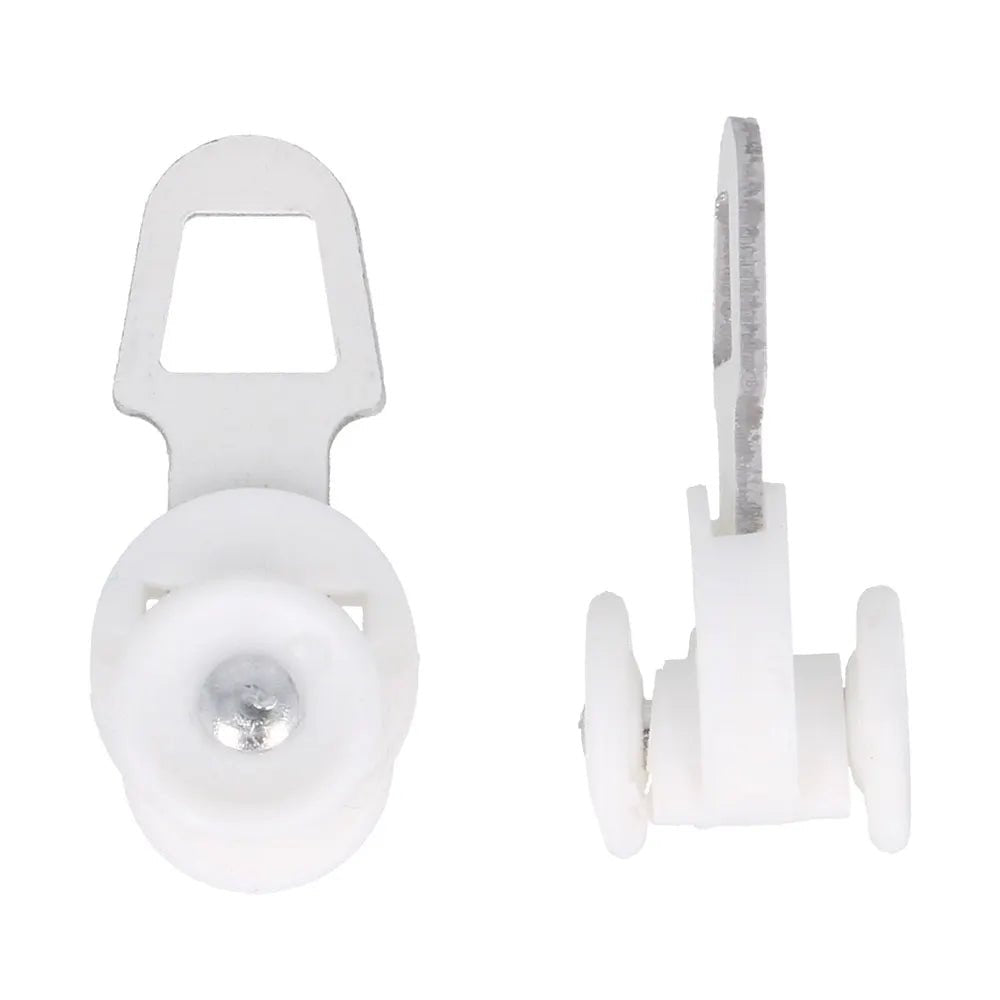 Image of Antex curtain track rollers for U-shaped tracks, white – 15 pcs – available online at Šarlotes audumi