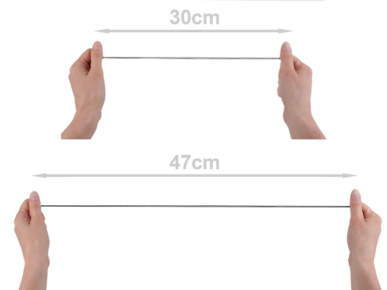 Attēls ar Apaļa gumija Ø2,5 mm – pieejams Šarlotes audumi