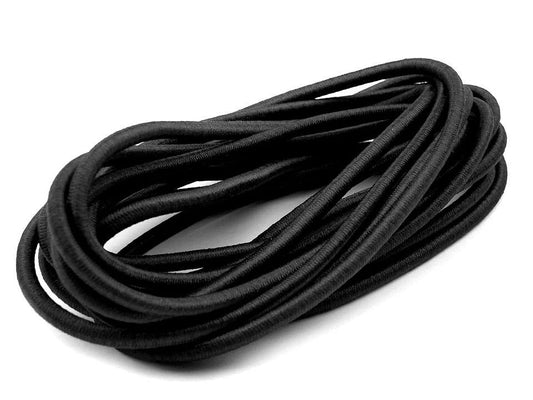 Nuotrauka su apvalia įveriama guma Ø6 mm – juoda, prieinama internete Šarlotes audumi