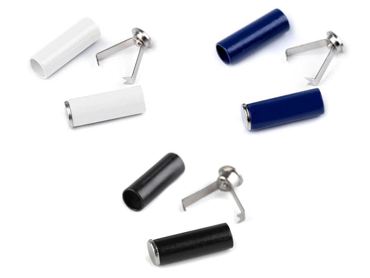 Attēls ar Auklas nobeiguma uzgalis ar fiksatoru Ø5 mm, 4 gab. – praktisks un estētisks risinājums – pieejams Šarlotes audumi