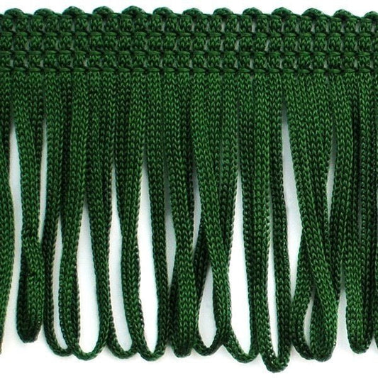 Attēls ar Bārkstis 8 cm plata - tumši zaļa – pieejams Šarlotes audumi