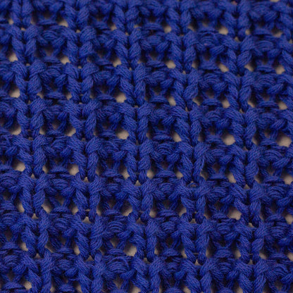 Image with thick 100% cotton knit - royal blue 615 g/m² – available at Šarlotes audumi