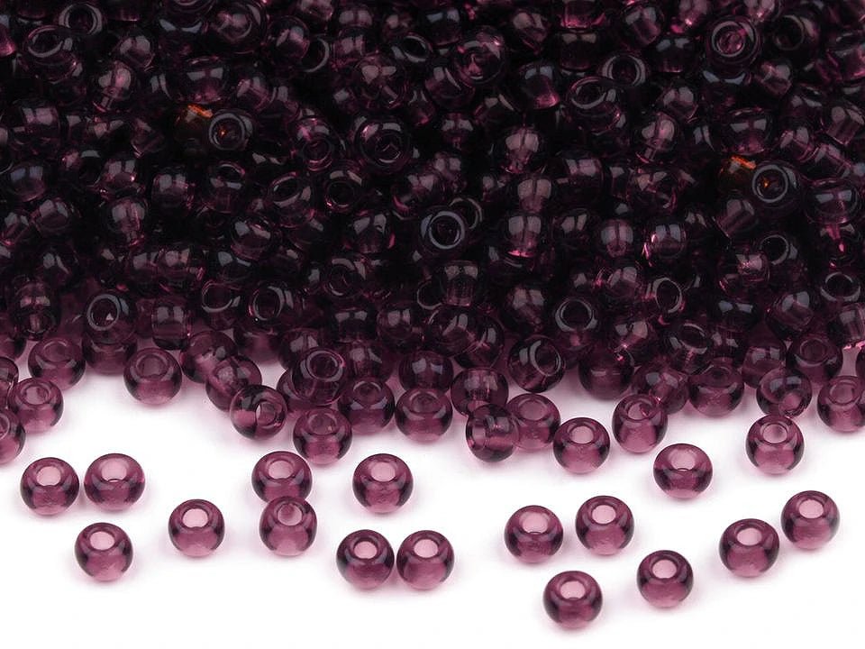 Attēls ar Čehu stikla pērlītes Preciosa 4.5 mm 20 g | dažādu toņu – pieejams Šarlotes audumi