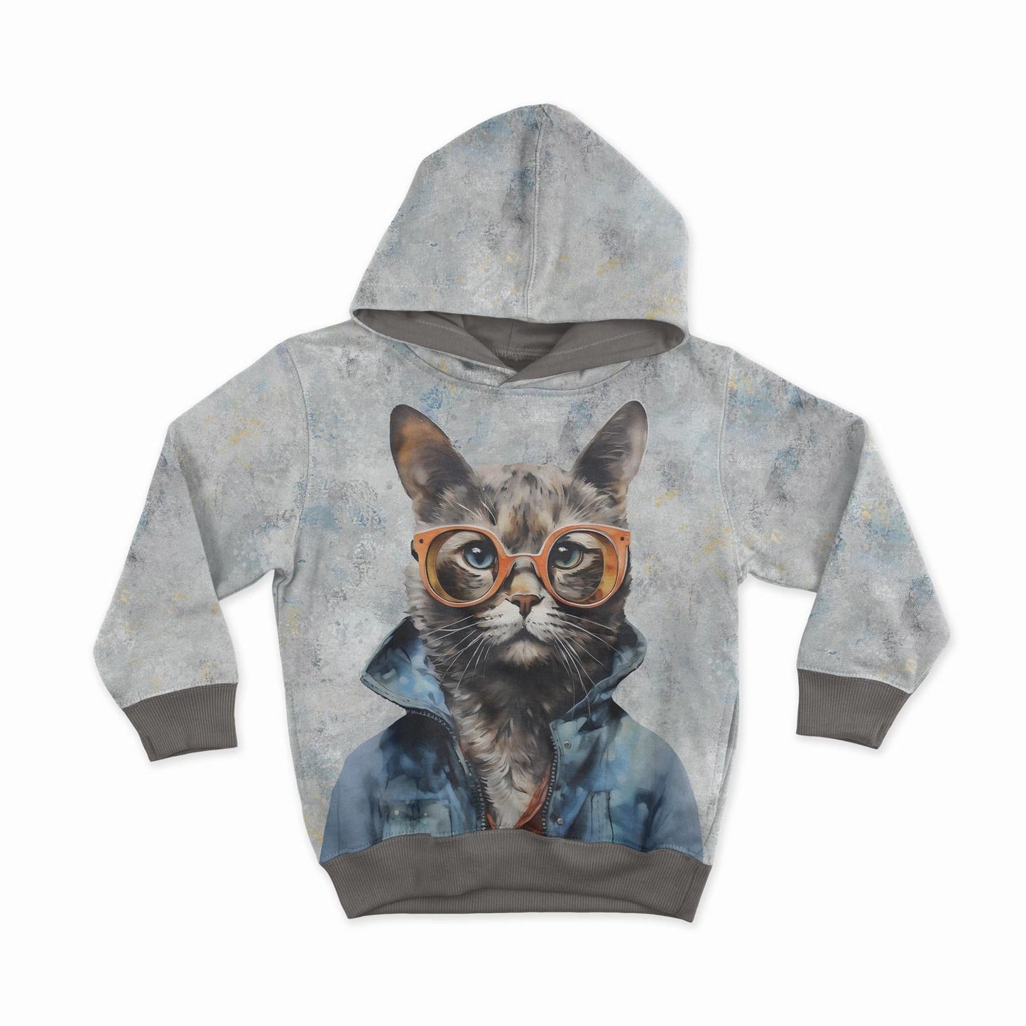 Image du panneau en tricot bouclé - chat charmant 250 g/m² | Design - 01 – disponible chez Šarlotes audumi