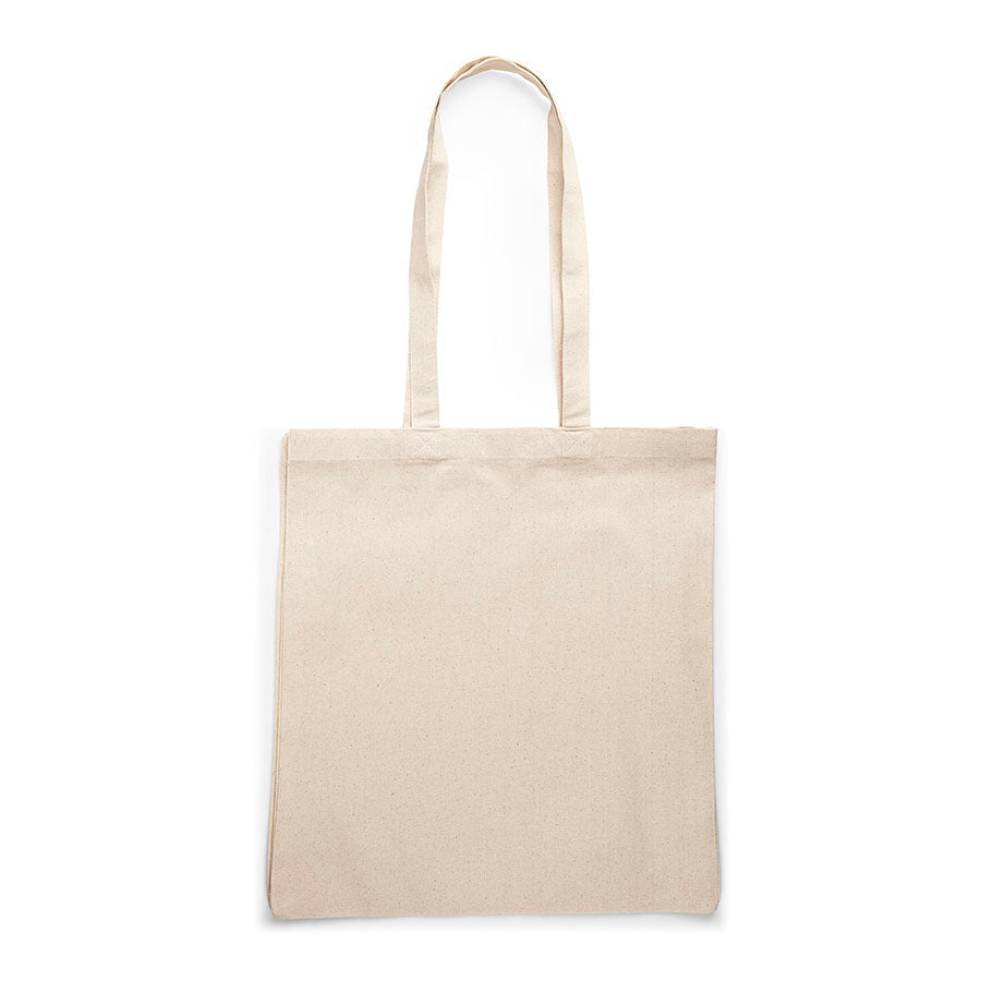 Attēls ar Dabīga kokvilnas soma ar sāniem un apakšu 28 x 32 cm (180 g/m²) – pieejams Šarlotes audumi