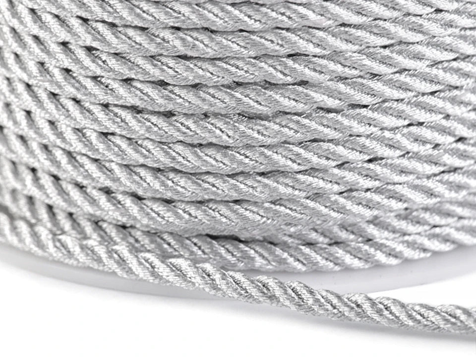 Image de corde décorative avec lurex Ø3 mm – disponible chez Šarlotes audumi
