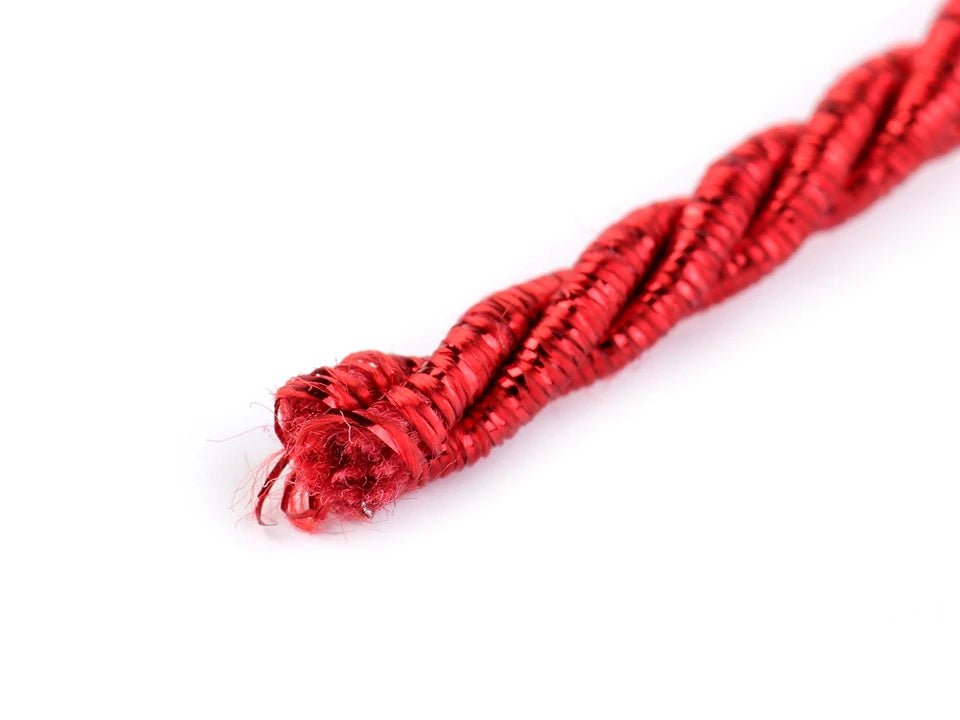 Image de corde décorative avec lurex Ø3 mm – disponible chez Šarlotes audumi