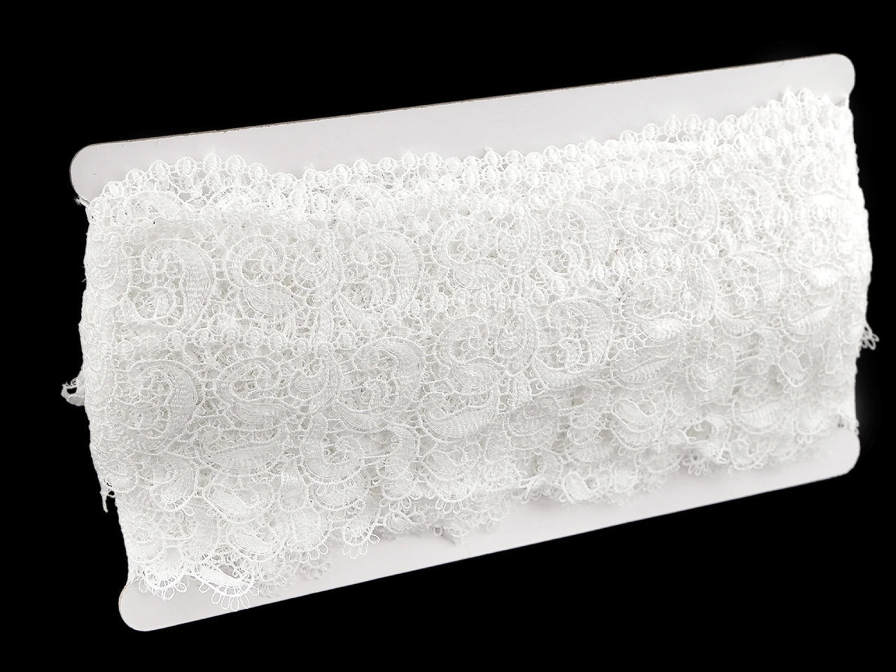 Image with Decorative lace 65 mm, milky white / Off White - available online at Šarlotes audumi